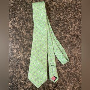Vineyard Vines Green Shark Tie